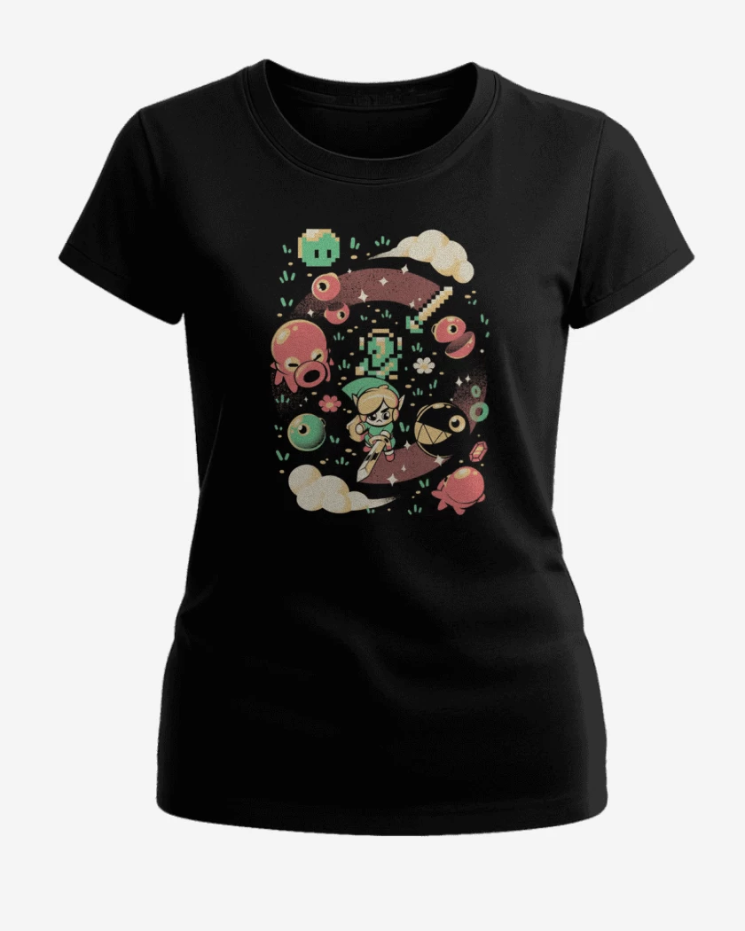 Polera de Mujer Negro de Link y sus amigos 