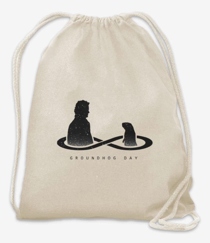 Mochila Blanco de Dia de la marmota 