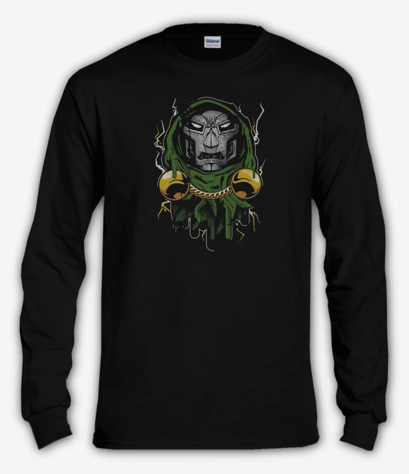 Polera manga larga Negro de dr.doom