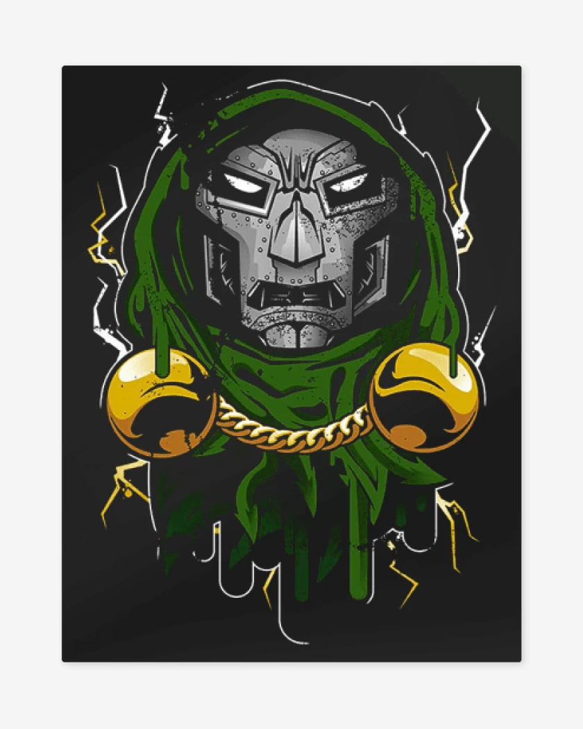 Print metalico Negro de dr.doom