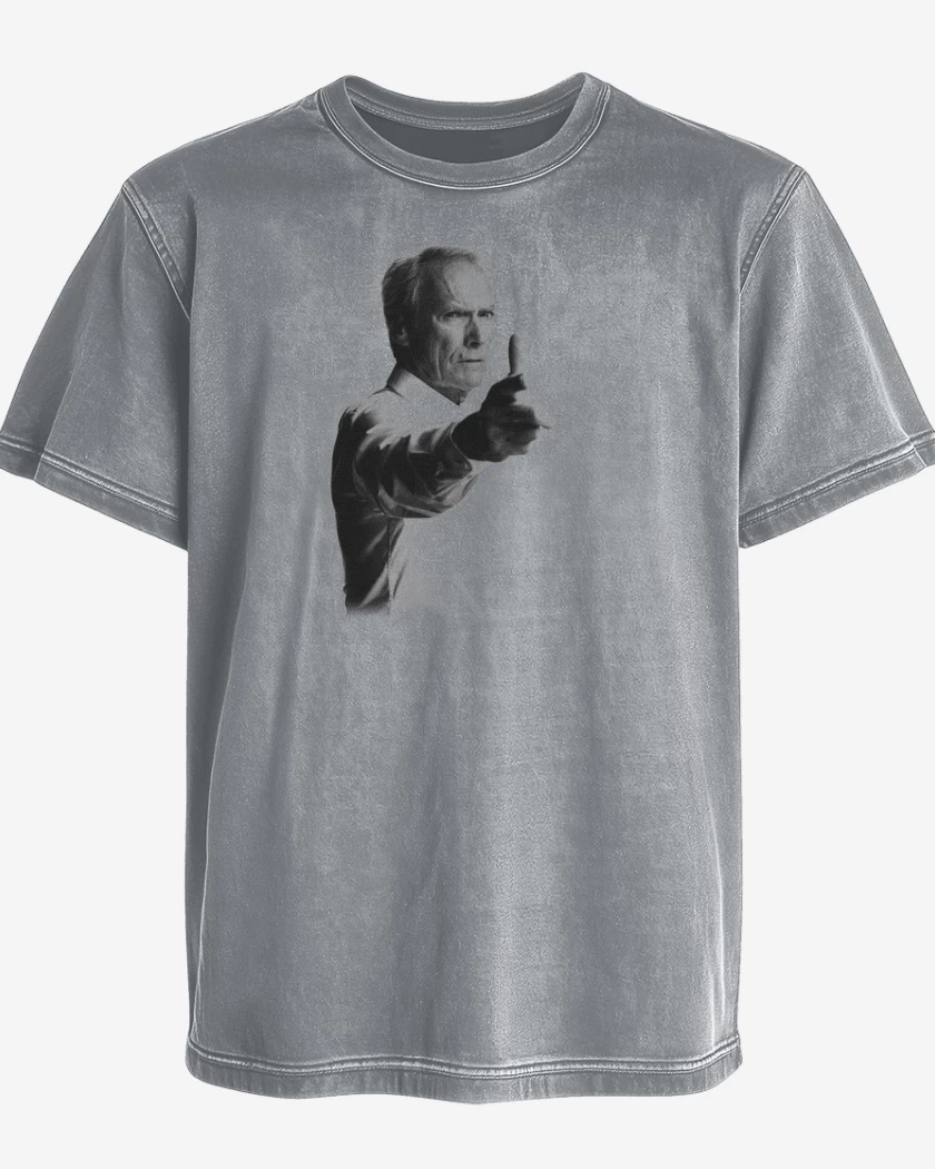 Polera desgastada Gris Melange de GRAN TORINO 1 