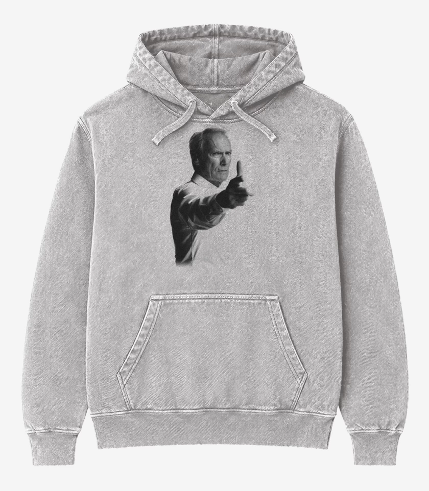 Poleron Canguro Acid Wash Gris Melange de GRAN TORINO 1 