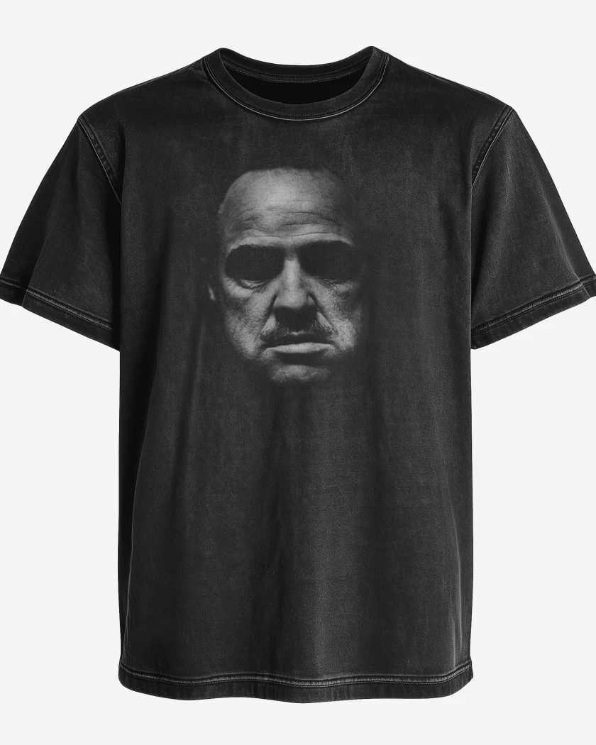 Polera desgastada Negro de MARLON 