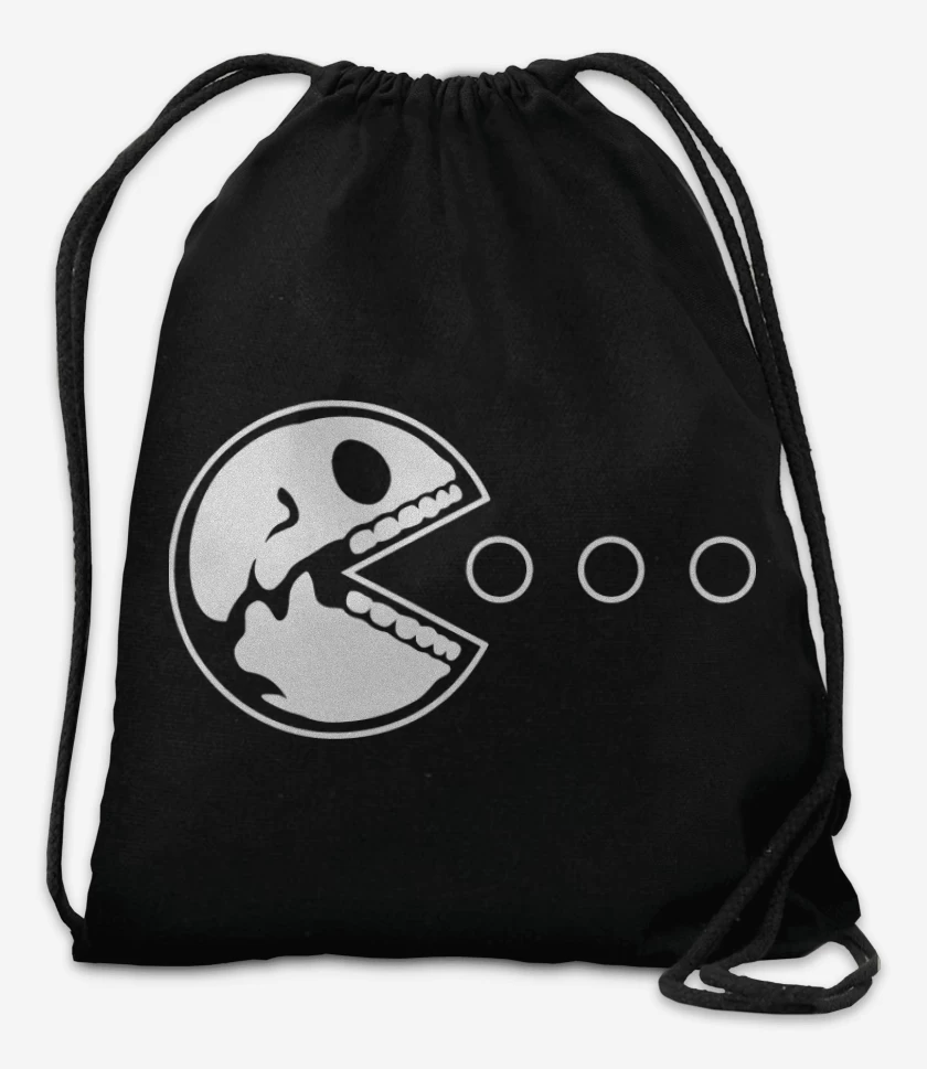 Mochila Negro de Pacman - Skull V2