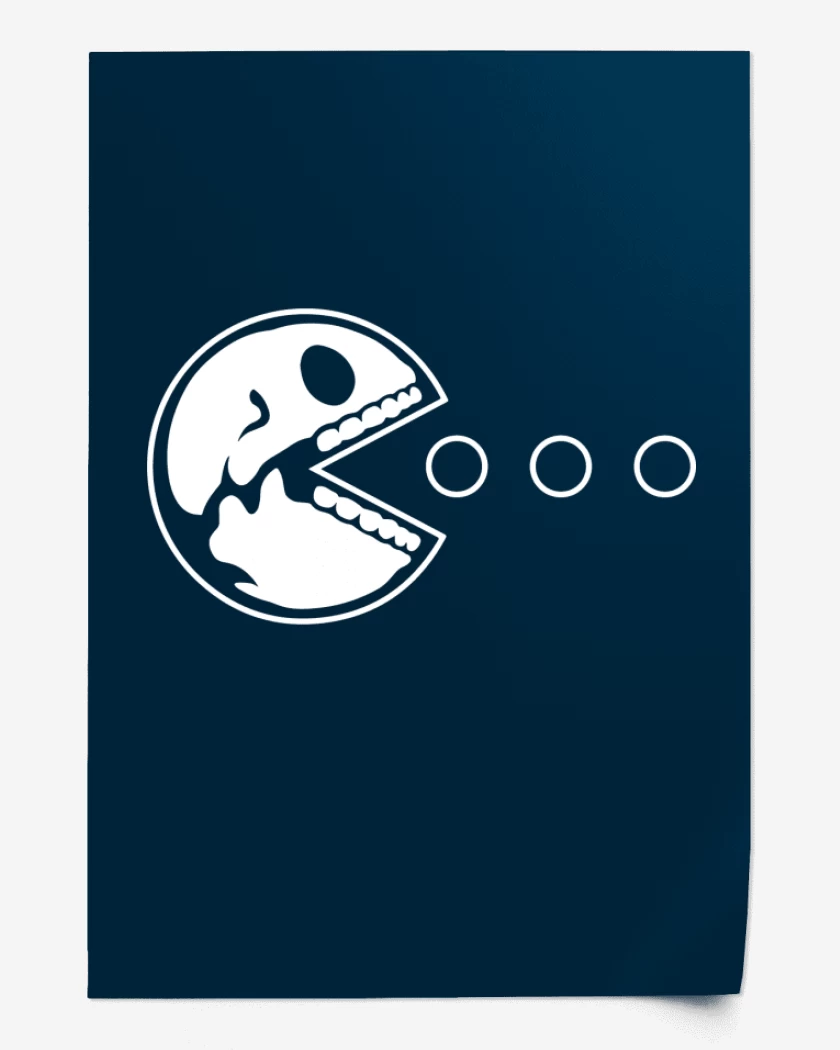 Print Pacman - Skull V2