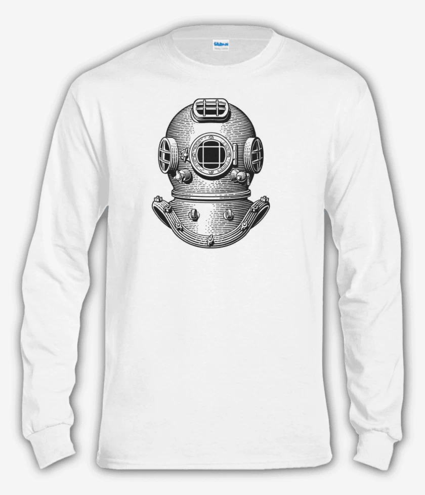 Polera manga larga Blanco de BUCEO ANTIGUO 
