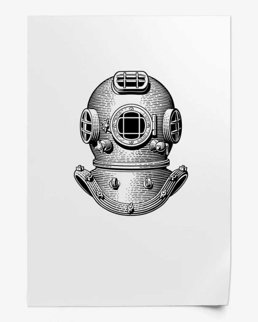 Print Blanco de BUCEO ANTIGUO 