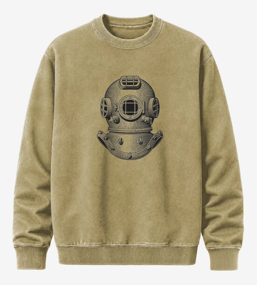 Poleron Polo Acid Wash Beige de BUCEO ANTIGUO 