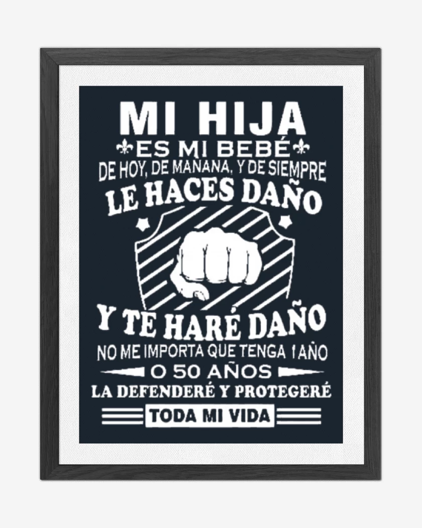 Cuadro decorativo Azul Marino de Mi hij@