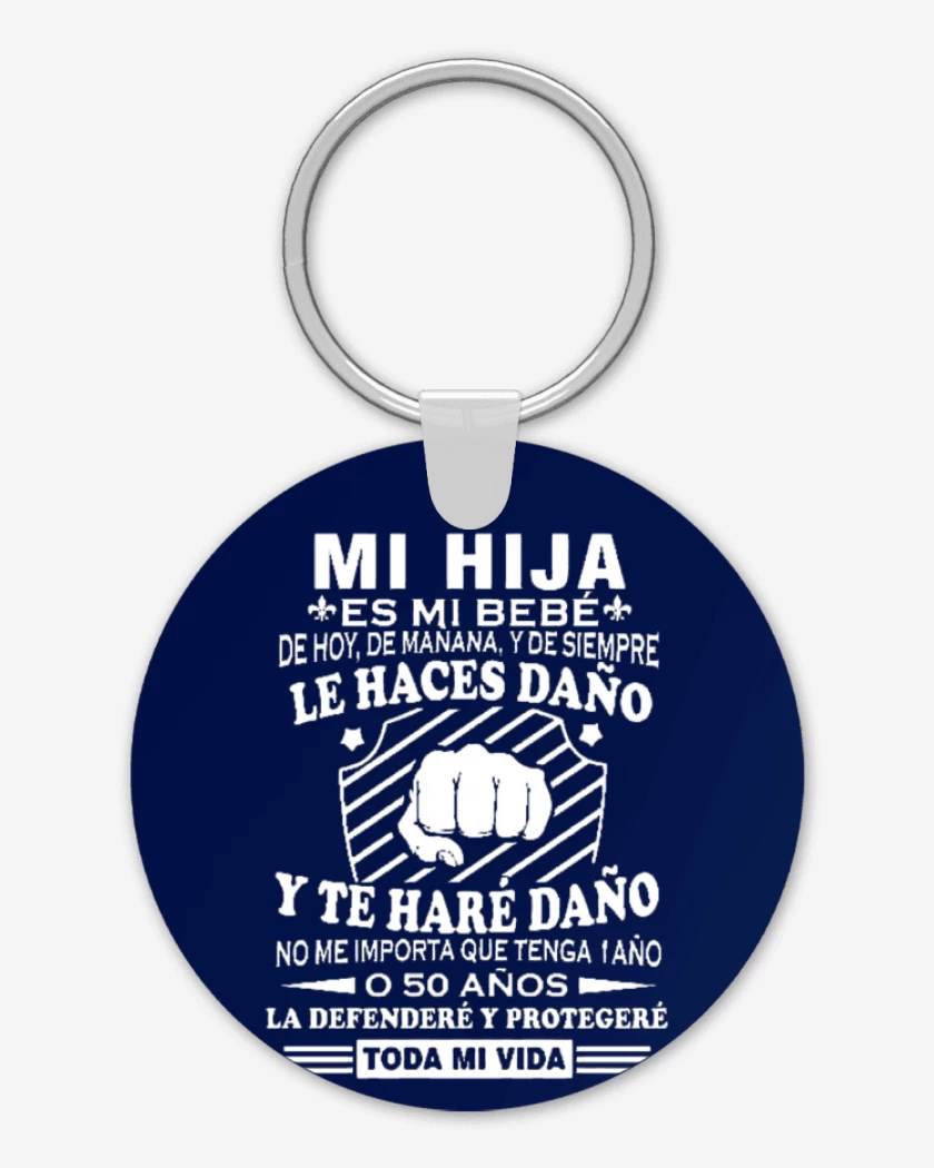 Llavero Azul Marino de Mi hij@