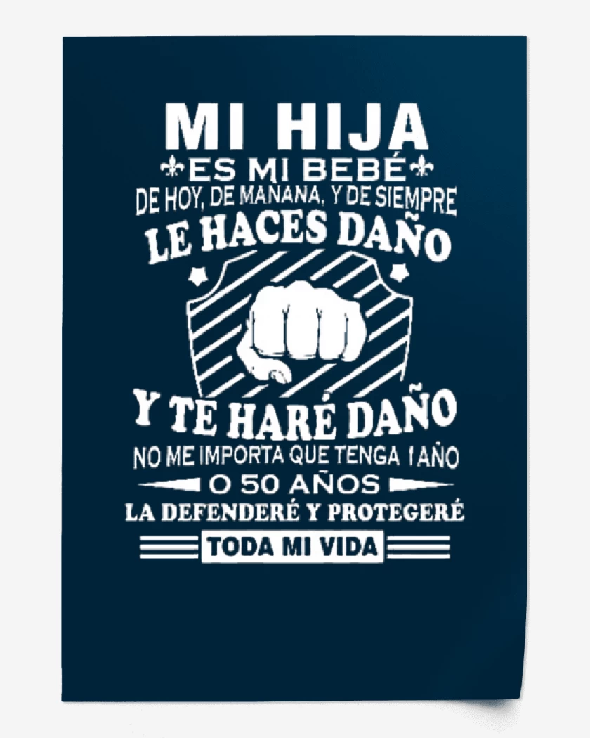 Print Azul Marino de Mi hij@