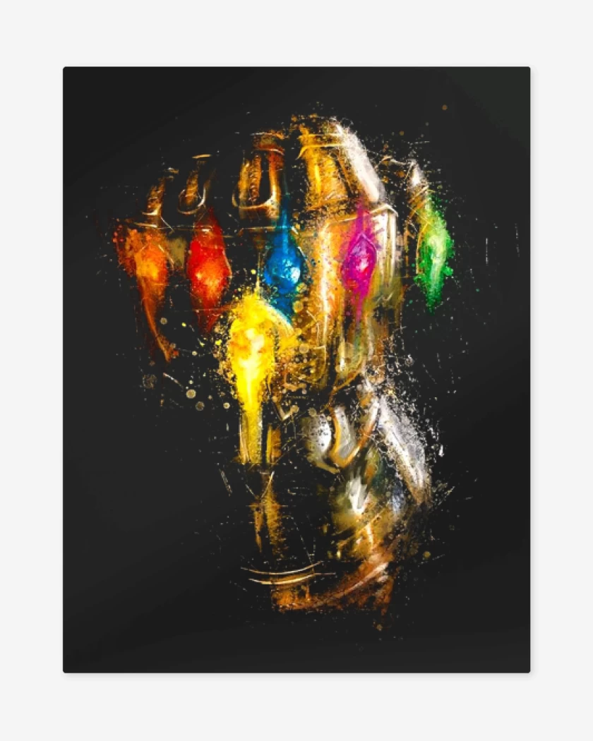 Print metalico Negro de Juego final