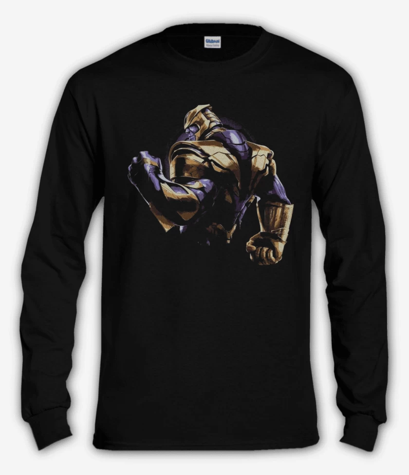 Polera manga larga Negro de El titan loco