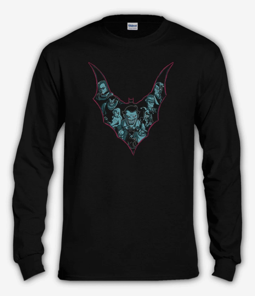 Polera manga larga Joker y villanos
