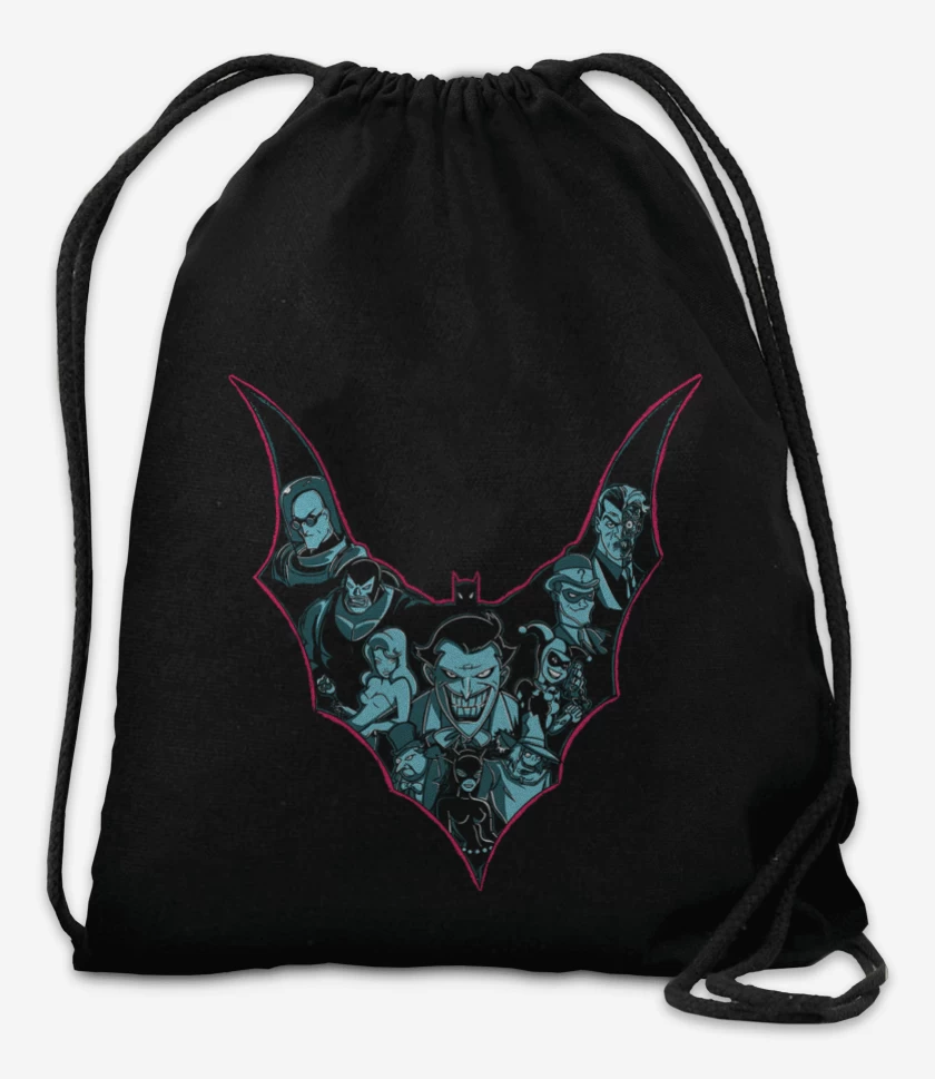 Mochila Negro de Joker y villanos