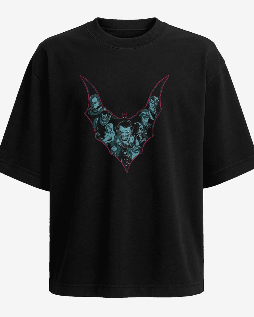 Polera Oversize Joker y villanos