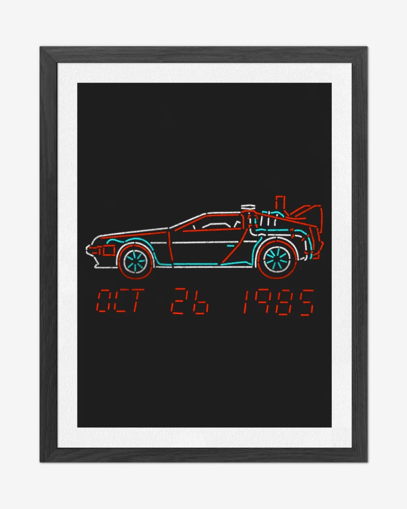Cuadro decorativo Delorean OCT