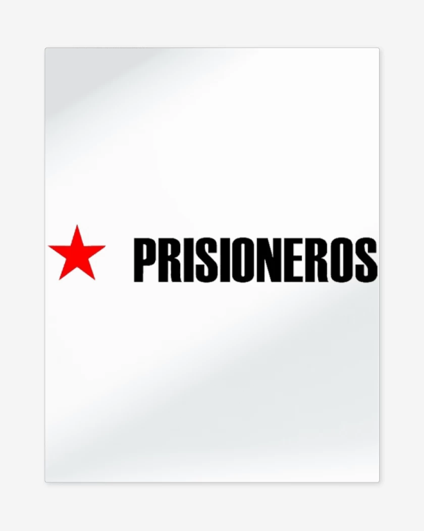 Print metalico Blanco de Prisionero