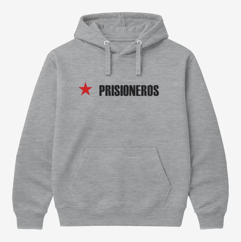 Polerón Canguro Gris Melange de Prisionero
