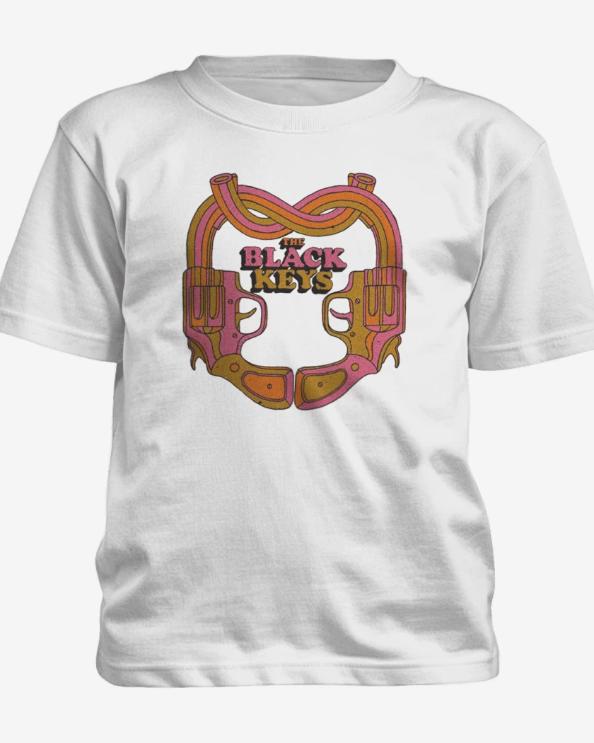 Polera de niño Blanco de The black keys guns