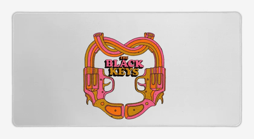 Mouse pad Gamer Blanco de The black keys guns