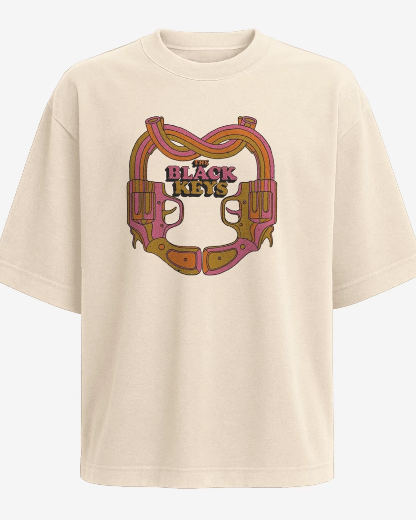 Polera Oversize Beige de The black keys guns