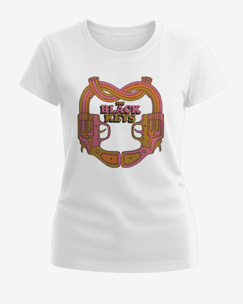 Polera de Mujer Blanco de The black keys guns