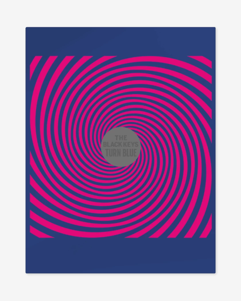Print metalico Azul Rey de The black keys turn blue