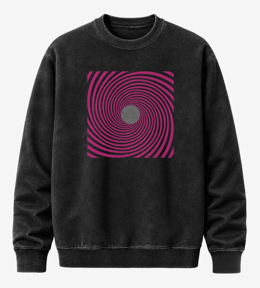 Poleron Polo Acid Wash Negro de The black keys turn blue