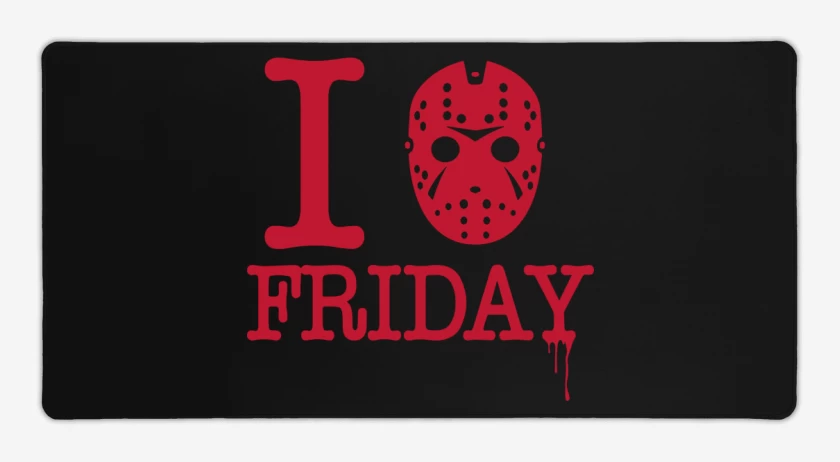 Mouse pad Gamer I love Friday