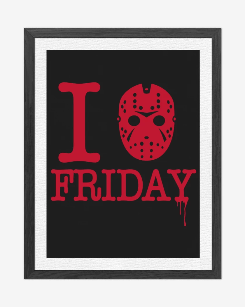 Cuadro decorativo I love Friday