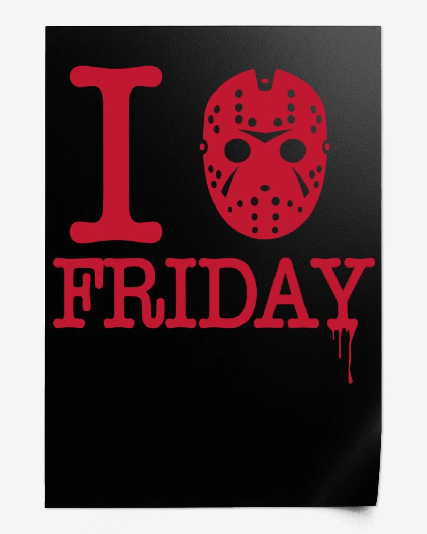 Print I love Friday