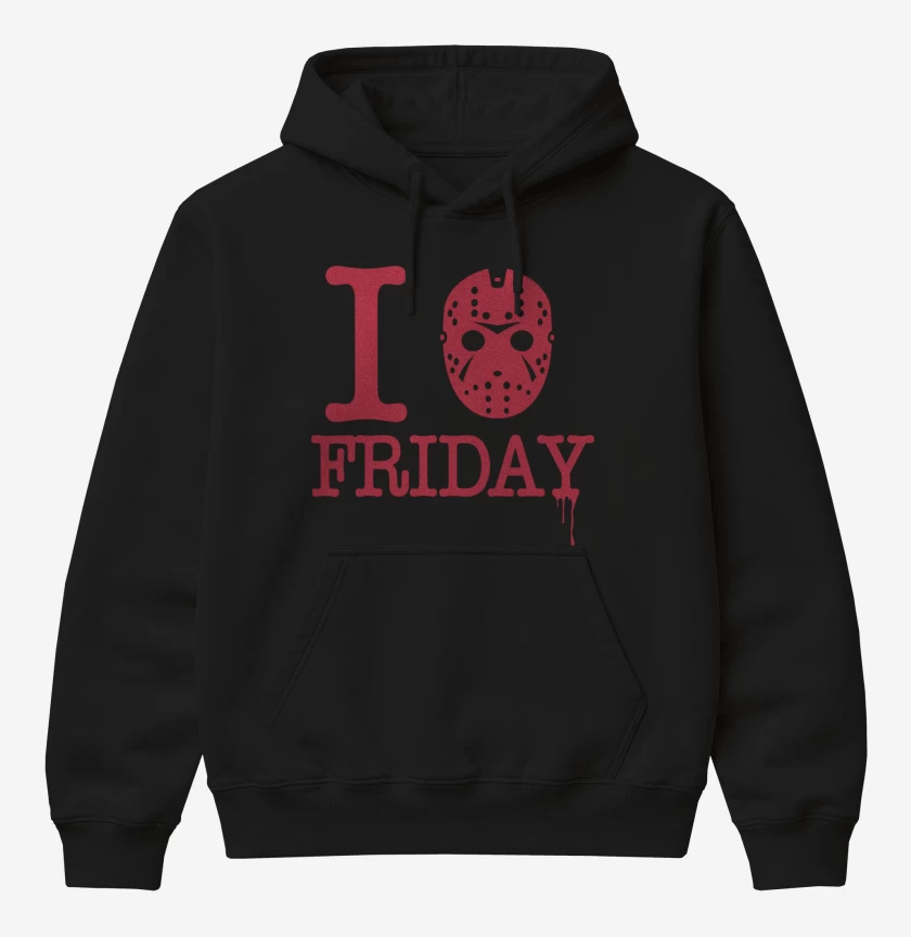 Poleron Canguro básico Negro de I love Friday