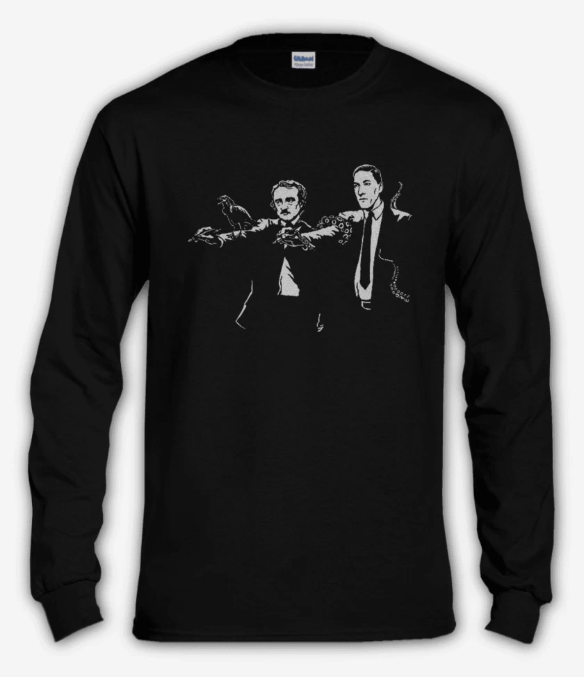 Polera manga larga LovecraftPoe fiction