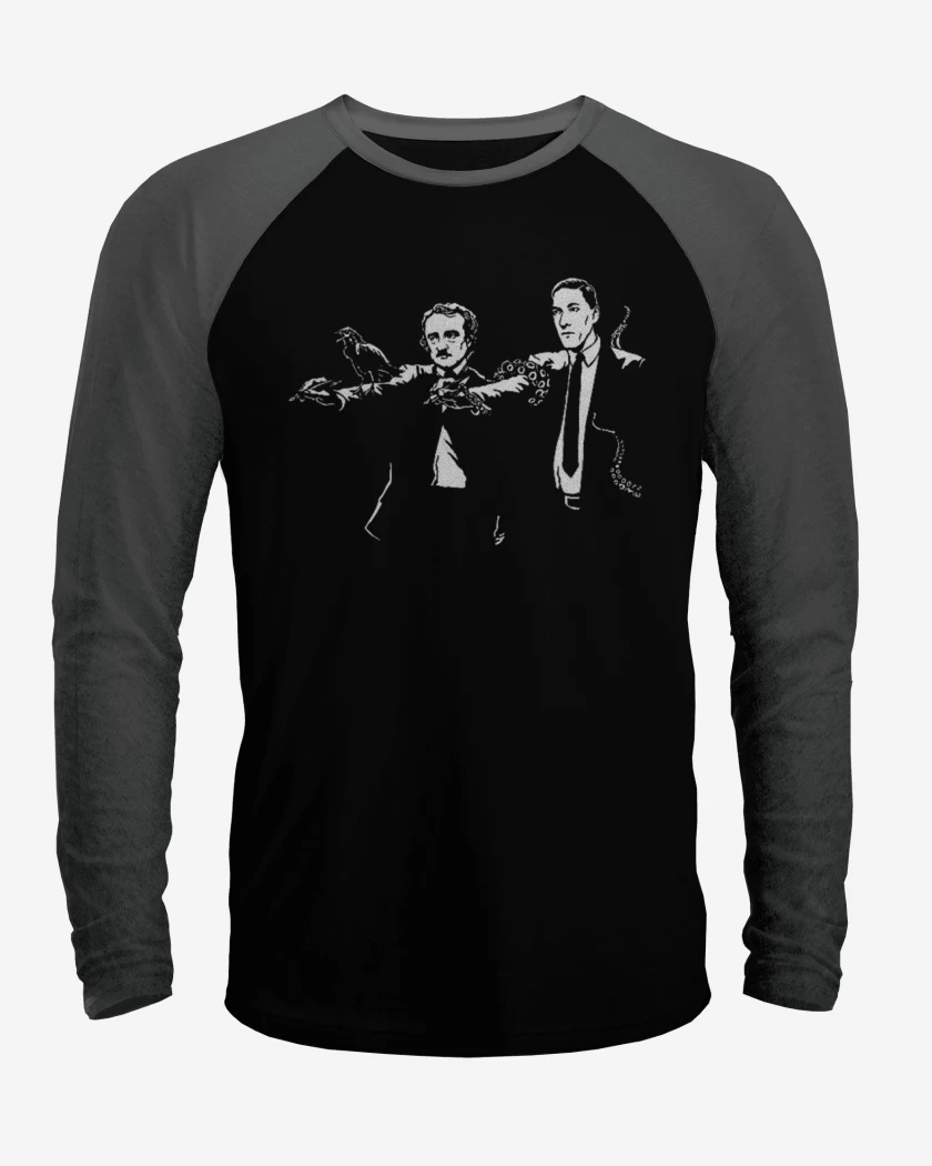 Polera Raglan LovecraftPoe fiction