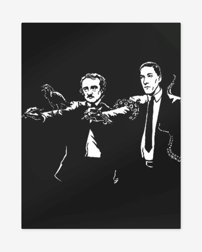 Print metalico LovecraftPoe fiction