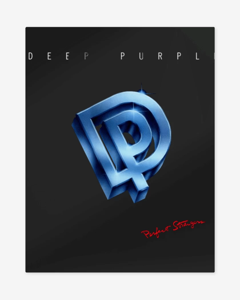 Print metalico Negro de Deep purple perfect stranger
