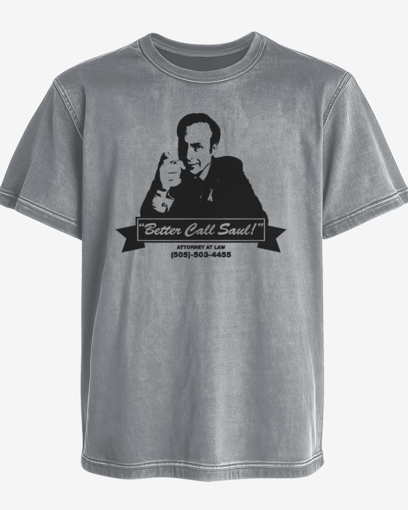 Polera desgastada Gris Melange de Anuncio