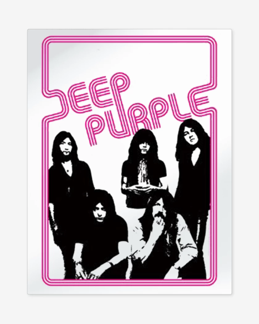 Print metalico Blanco de Deep purple 2