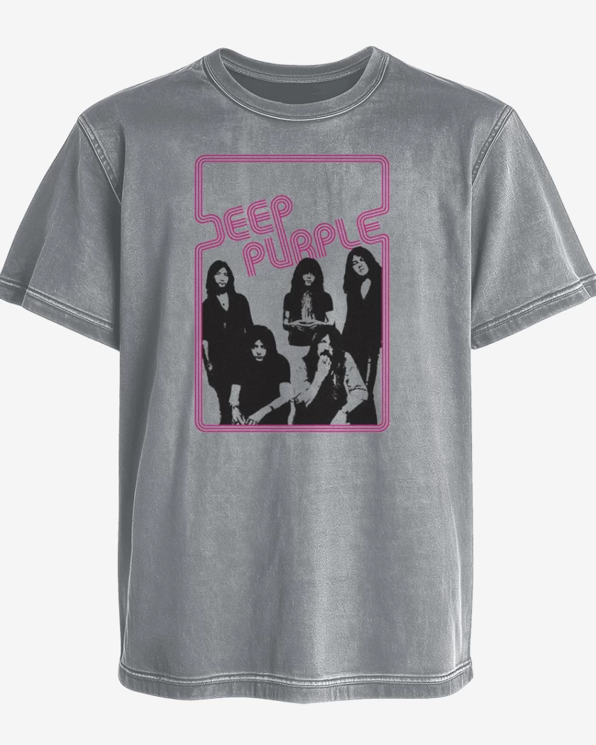 Polera desgastada Deep purple 2