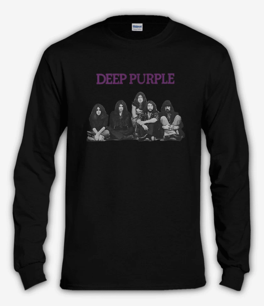 Polera manga larga Negro de Deep purple 3
