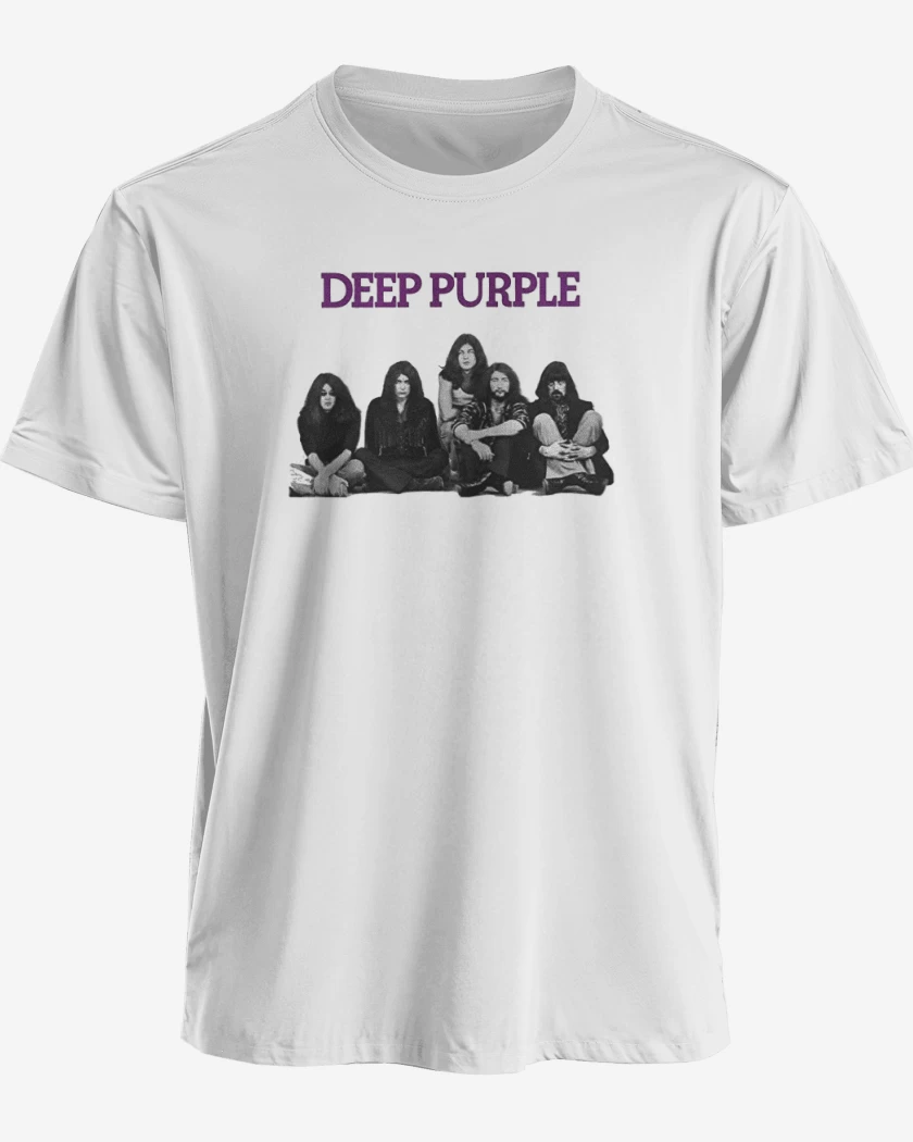 Polera premium Blanco de Deep purple 3