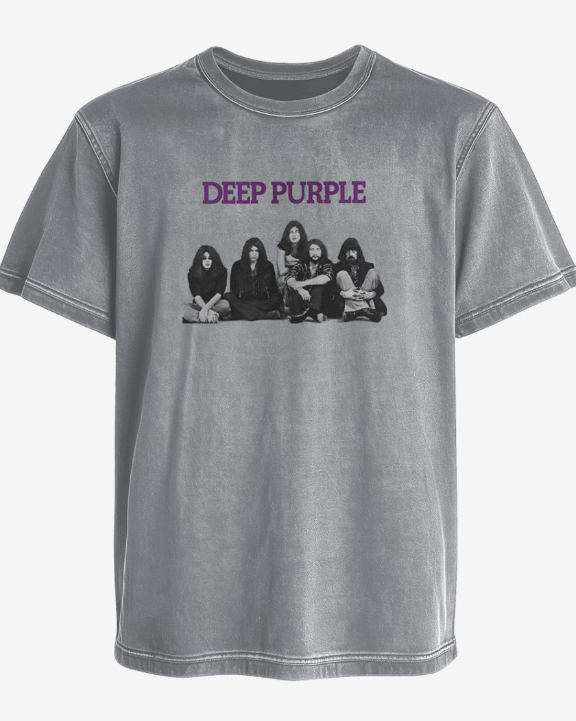 Polera desgastada Deep purple 3