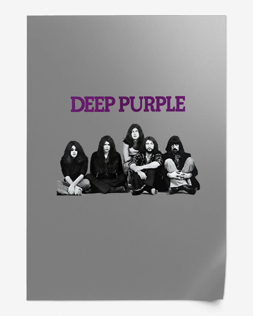 Print Gris Melange de Deep purple 3