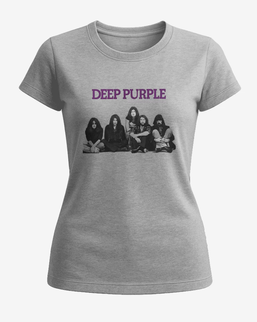 Polera de Mujer Gris Melange de Deep purple 3