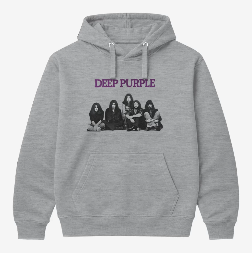 Polerón Canguro Gris Melange de Deep purple 3