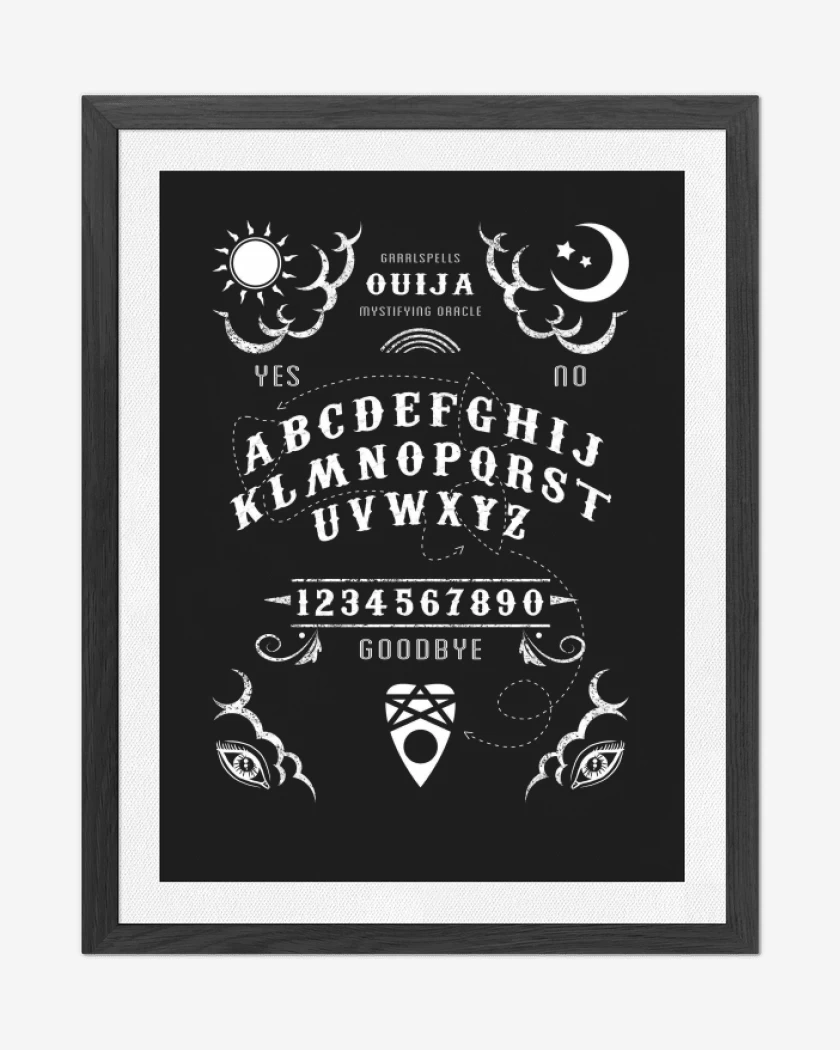 Cuadro decorativo Negro de Ouija