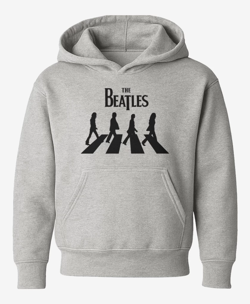Poleron de niño Gris Melange de The beatles abbey road