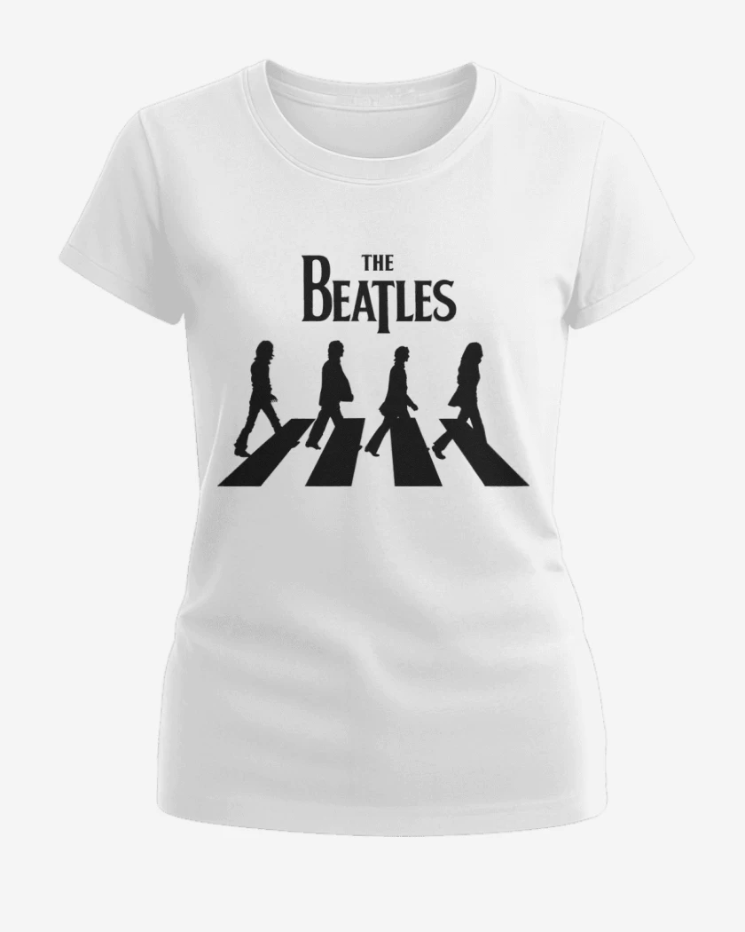 Polera de Mujer Blanco de The beatles abbey road