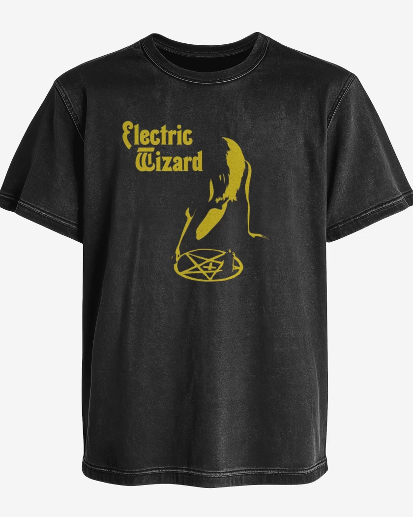 Polera desgastada Negro de Electric wizard